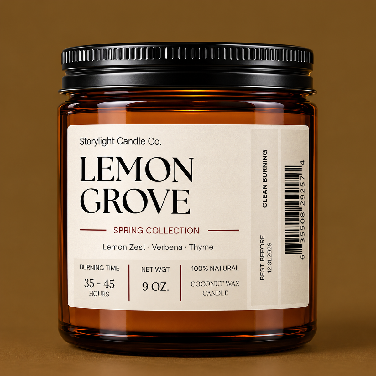 LEMON GROVE COCONUT WAX CANDLE