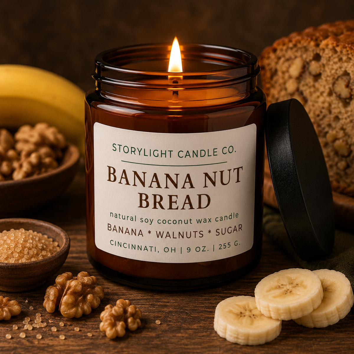 BANANA NUT BREAD COCONUT WAX CANDLE