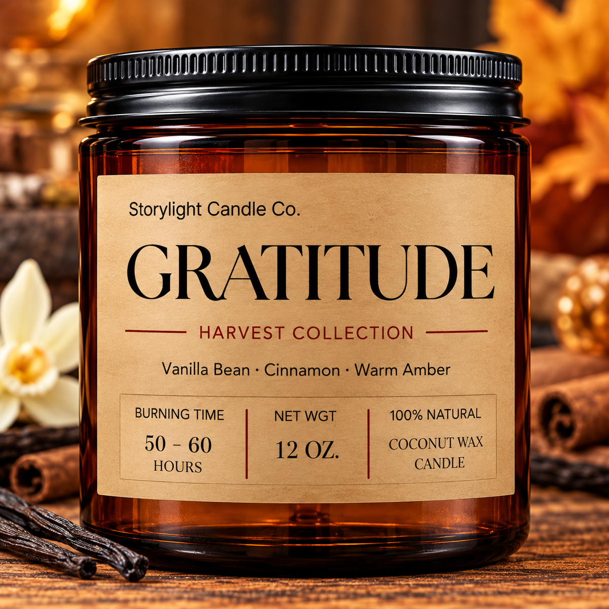 GRATITUDE COCONUT WAX CANDLE
