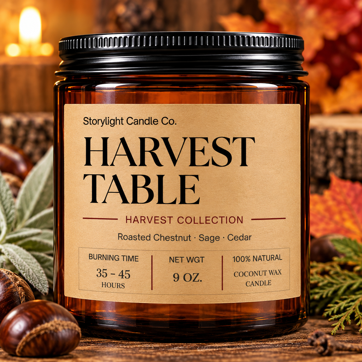 HARVEST TABLE COCONUT WAX CANDLE