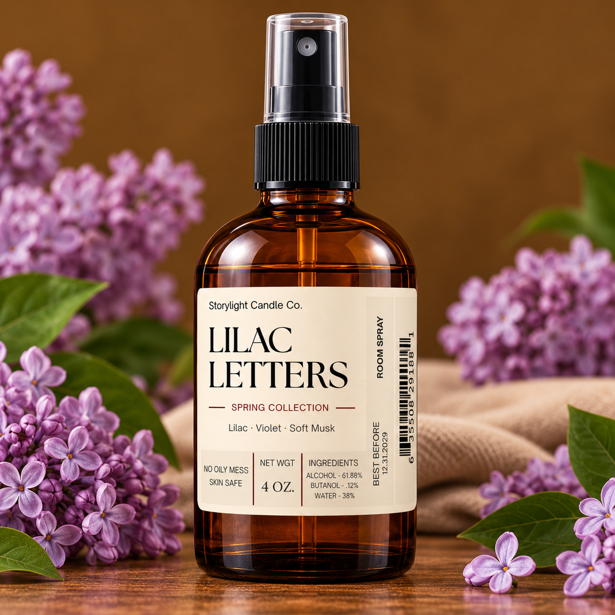 LILAC LETTERS ROOM SPRAY
