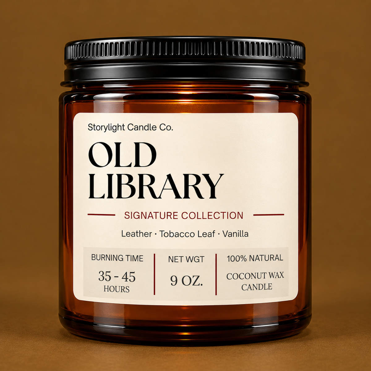 OLD LIBRARY COCONUT WAX CANDLE