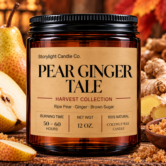 PEAR GINGER TALE COCONUT WAX CANDLE