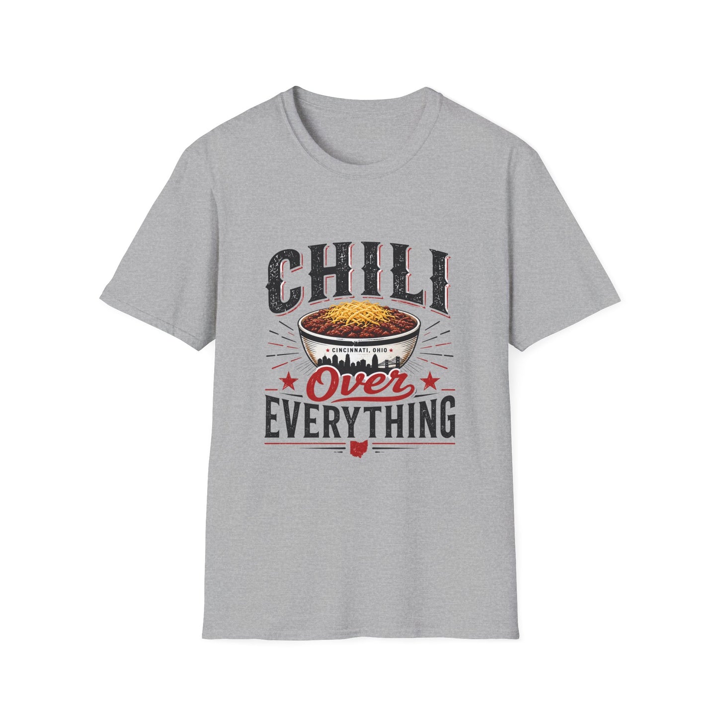 Chili Over Everything T‑Shirt — Vintage Bowl of Chili Graphic Tee