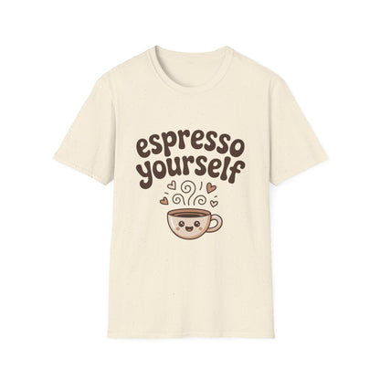 Espresso Yourself T‑Shirt — Cute Coffee Graphic Tee