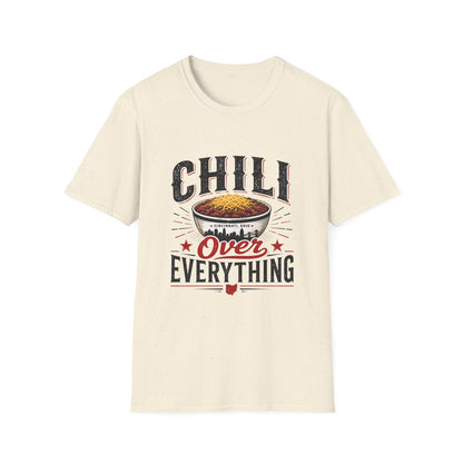 Chili Over Everything T‑Shirt — Vintage Bowl of Chili Graphic Tee