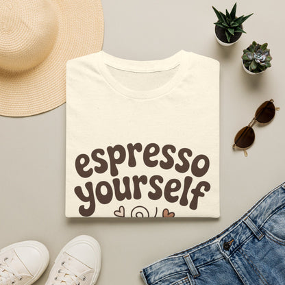 Espresso Yourself T‑Shirt — Cute Coffee Graphic Tee