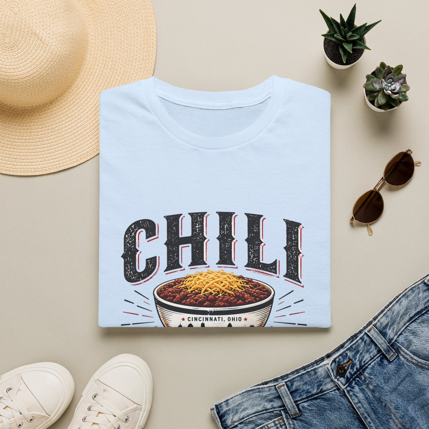 Chili Over Everything T‑Shirt — Vintage Bowl of Chili Graphic Tee