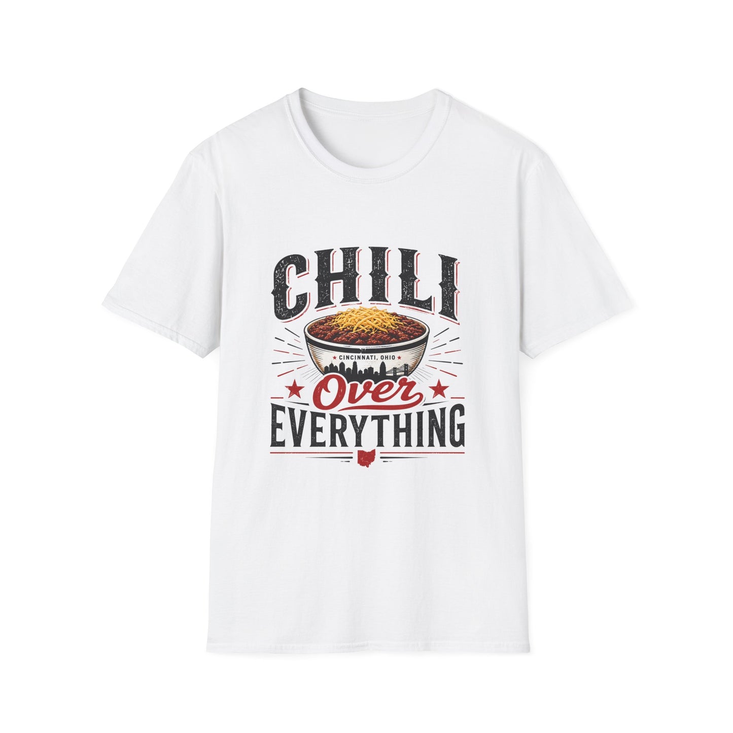 Chili Over Everything T‑Shirt — Vintage Bowl of Chili Graphic Tee