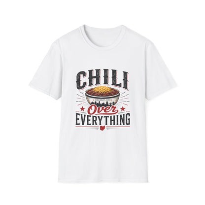 Chili Over Everything T‑Shirt — Vintage Bowl of Chili Graphic Tee