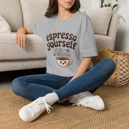 Espresso Yourself T‑Shirt — Cute Coffee Graphic Tee