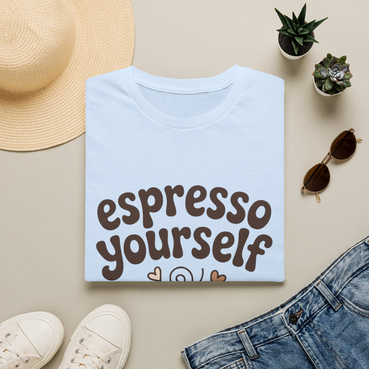 Espresso Yourself T‑Shirt — Cute Coffee Graphic Tee