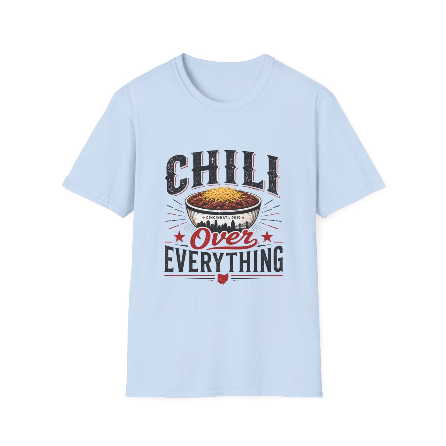 Chili Over Everything T‑Shirt — Vintage Bowl of Chili Graphic Tee