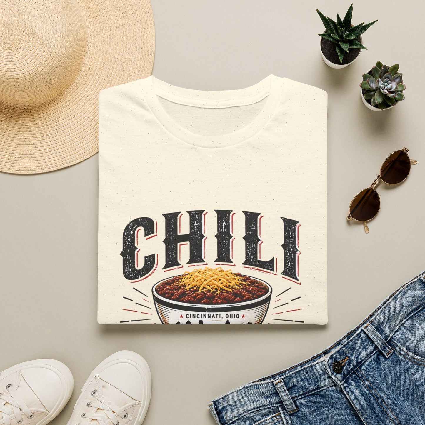 Chili Over Everything T‑Shirt — Vintage Bowl of Chili Graphic Tee