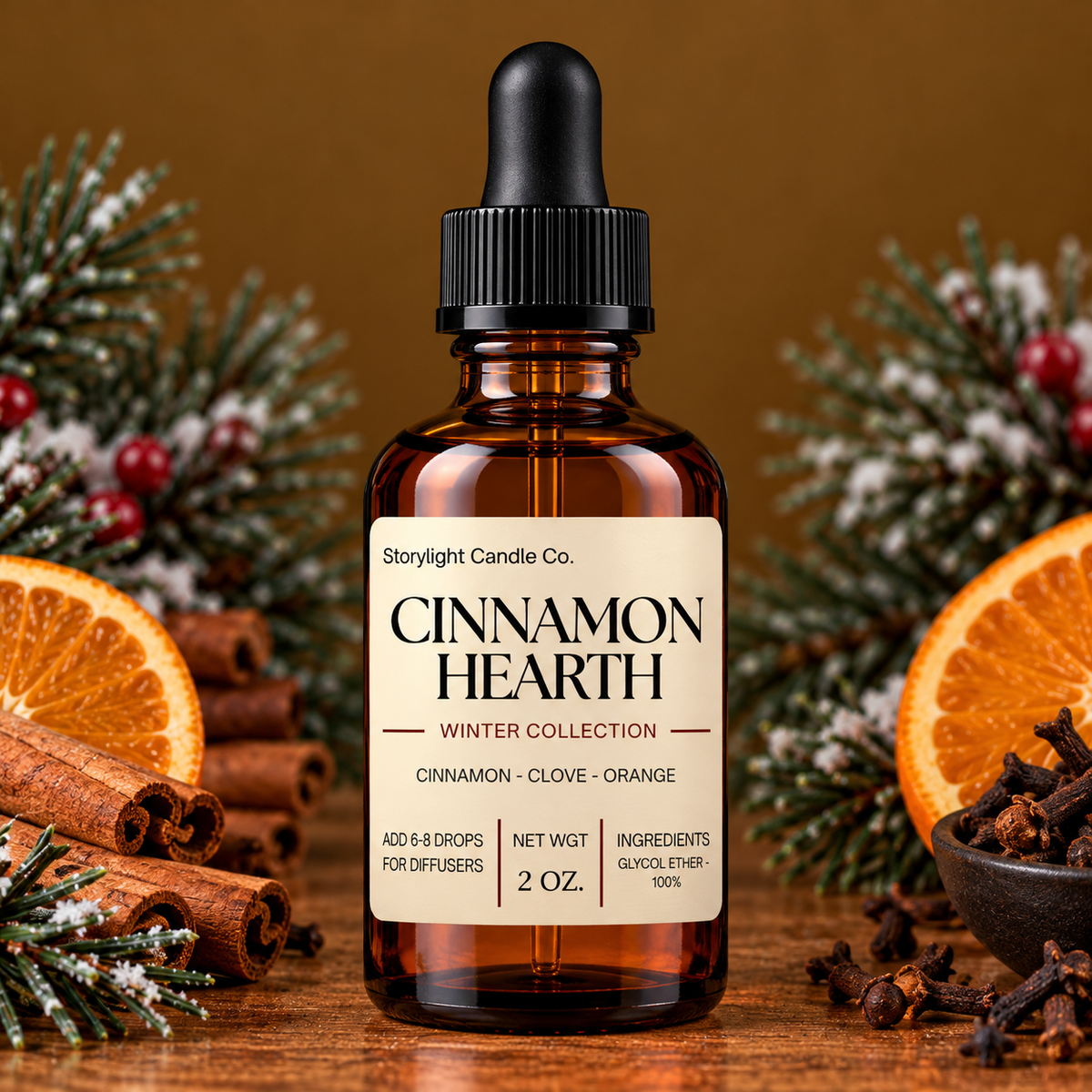 CINNAMON HEARTH DIFFUSING OIL