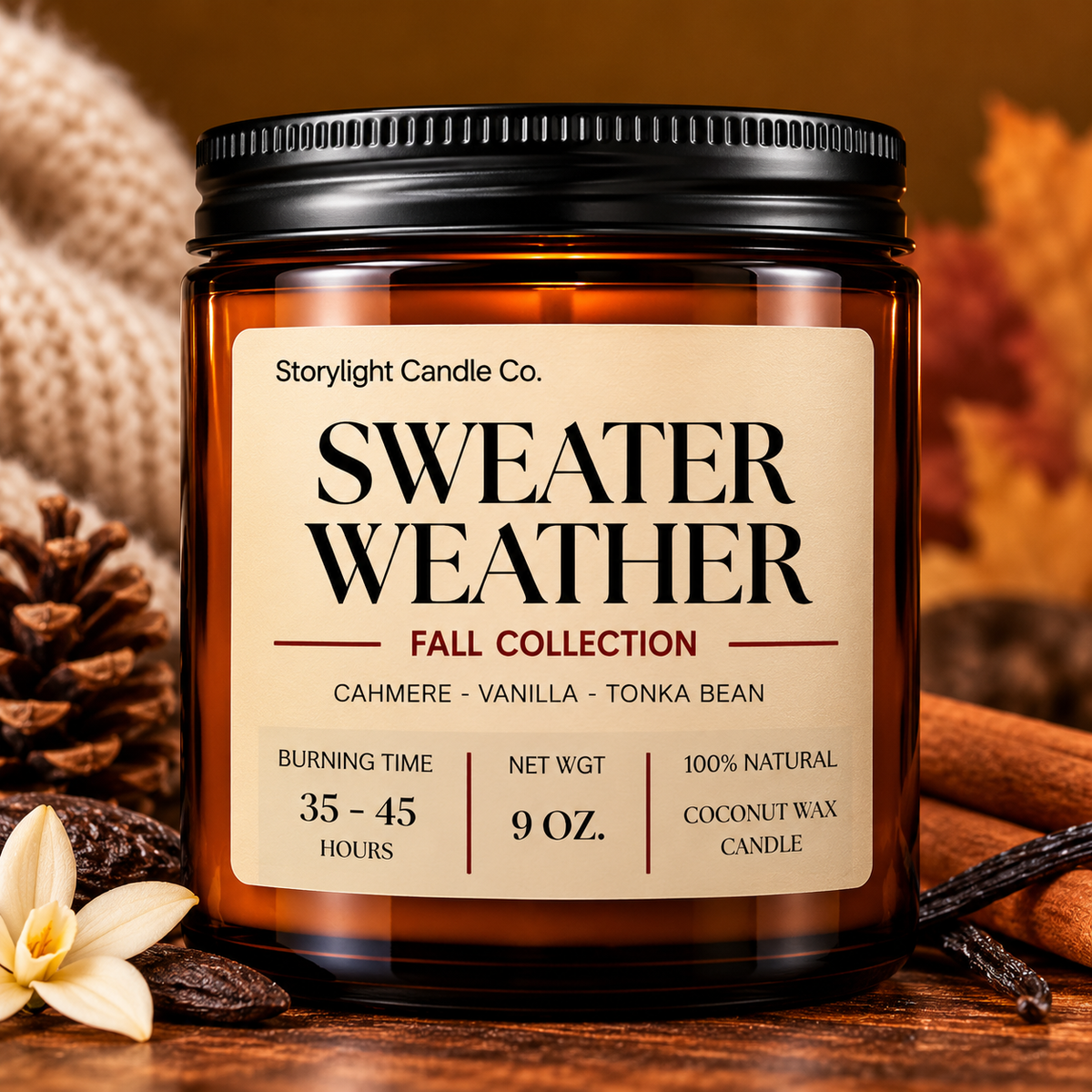SWEATER WEATHER COCONUT WAX CANDLE