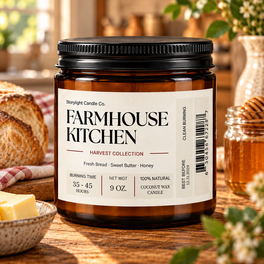 FARMHOUSE KITCHEN COCONUT WAX CANDLE