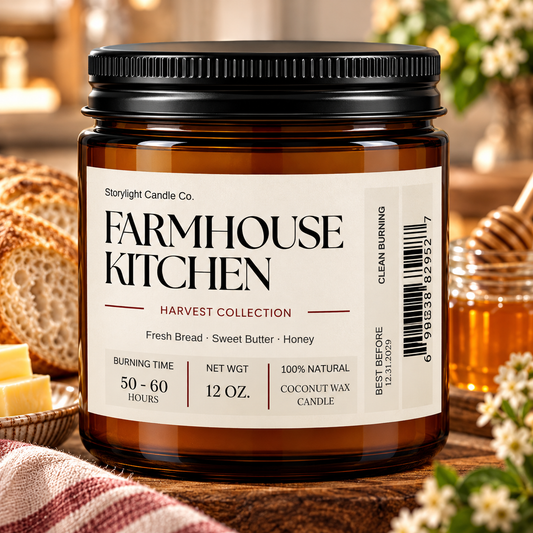 FARMHOUSE KITCHEN COCONUT WAX CANDLE