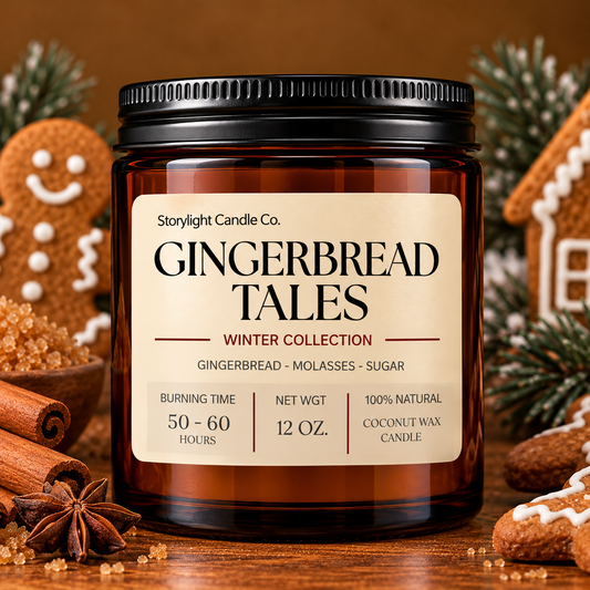 GINGERBREAD TALES COCONUT WAX CANDLE