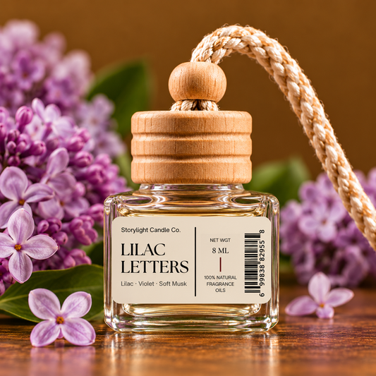 LILAC LETTERS CAR DIFFUSER