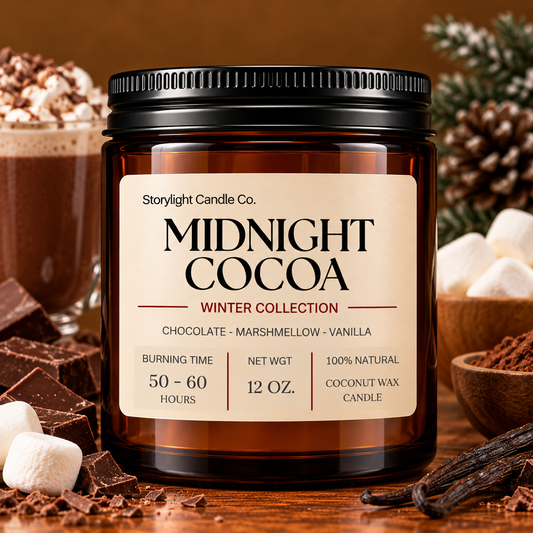 MIDNIGHT COCOA COCONUT WAX CANDLE