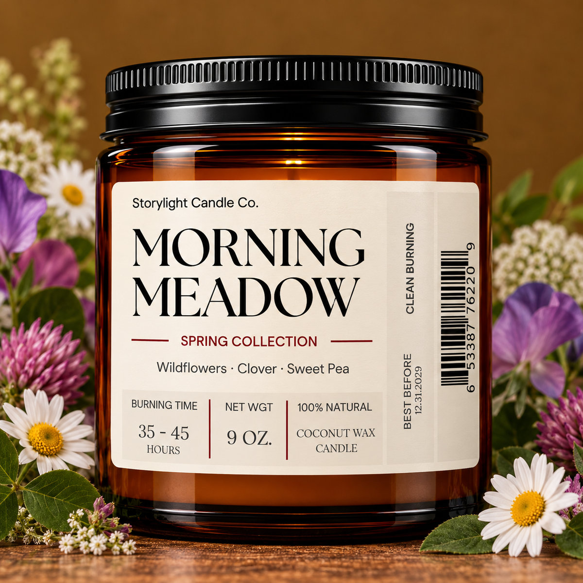 MORNING MEADOW WAX CANDLE