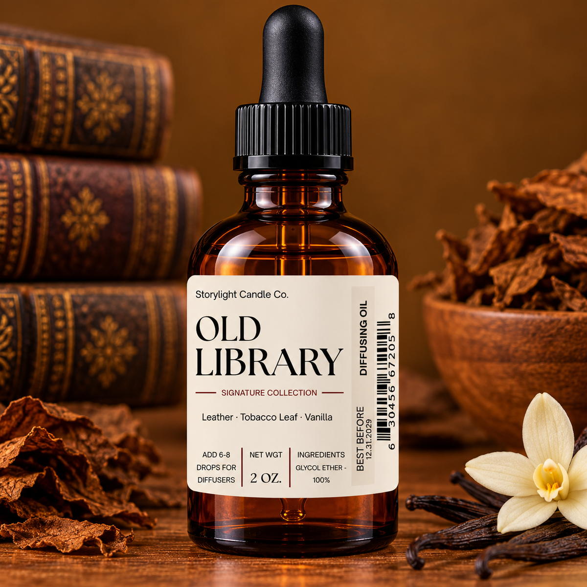 OLD LIBRARY DIFFUSING OIL