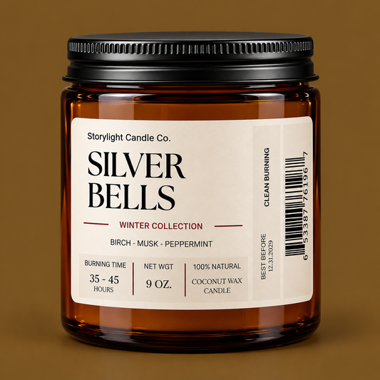SILVER BELLS COCONUT WAX CANDLE